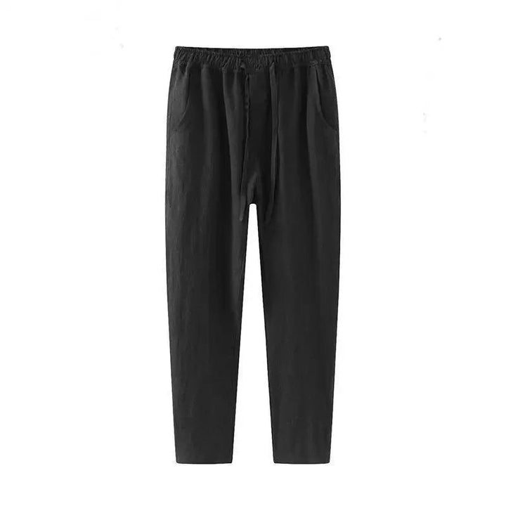 Men's Linen Wide Leg Trousers