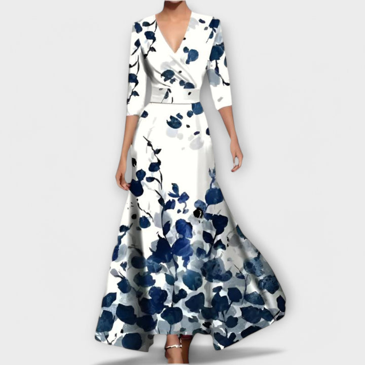 Alma - Elegant Sleeve Design Women's Dress