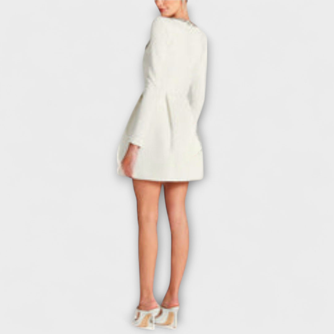 Wren - Velvet Mini Dress with Jewel Embellishments