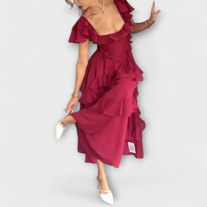 Elisa - Dress with Ruffle Details