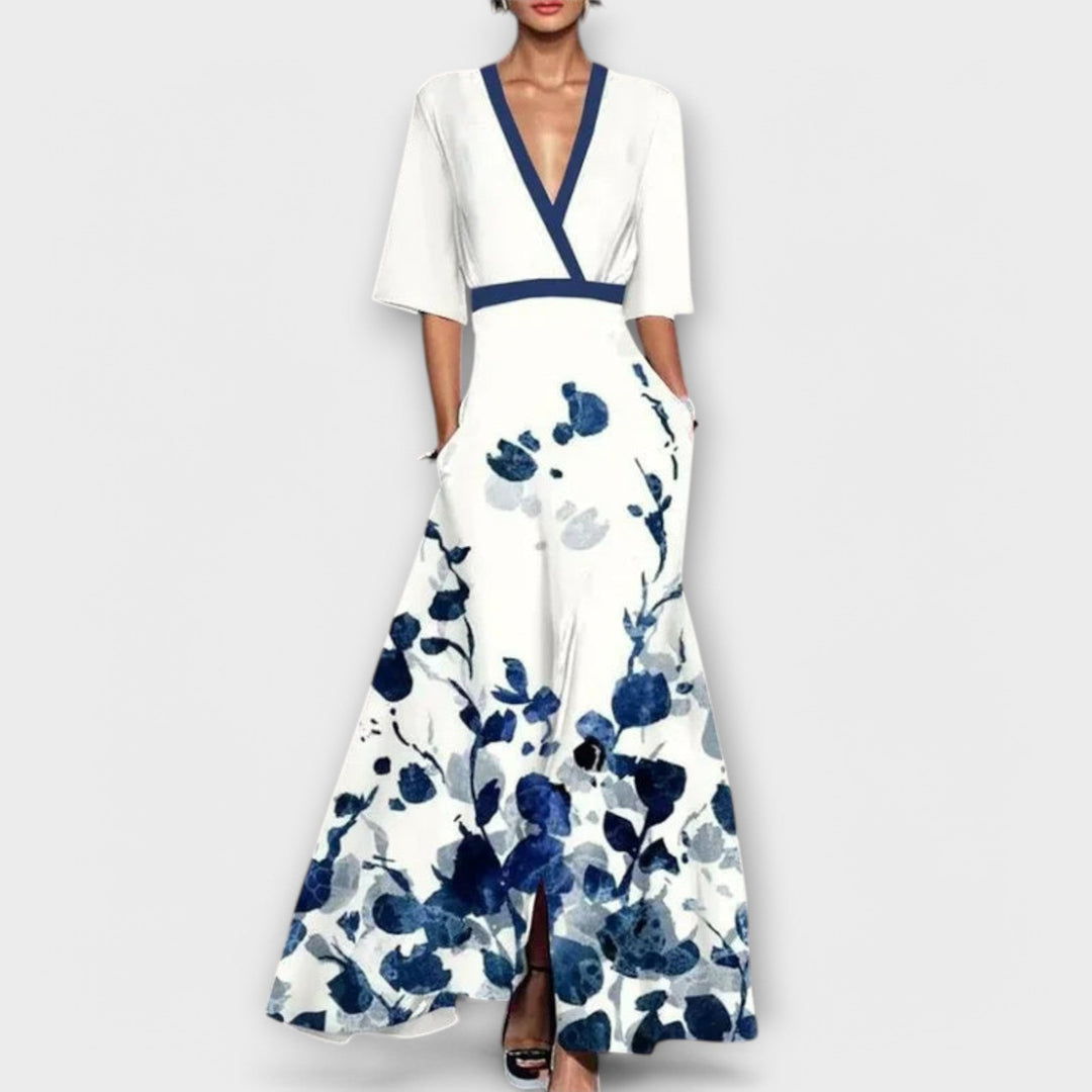 Alma - Elegant Sleeve Design Women's Dress